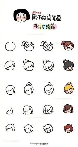 可爱系列简笔画教程留着和孩子们一起玩儿吧
