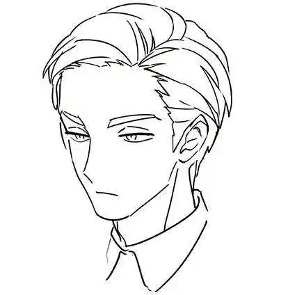 男生发型怎么画好看教你漫画男生背头发型画法