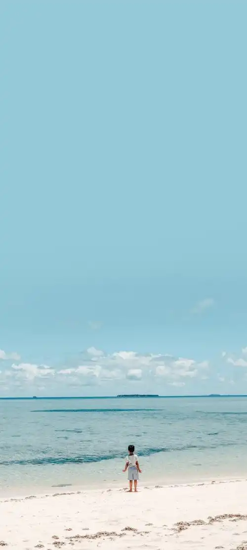 清新的夏日海景抖音最火壁纸图片