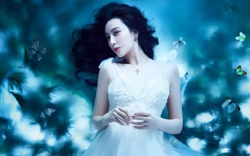 范冰冰婚纱大片高清桌面壁纸