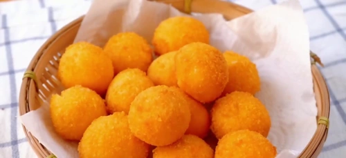 自制油炸汤圆能拉丝会爆浆