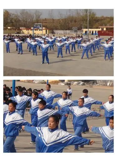 时代在召唤 青春要奋发 ——三郊中学广播操比赛