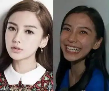 卸妆前和卸妆后,有时候很困惑,杨颖和baby怎么长的那么像?