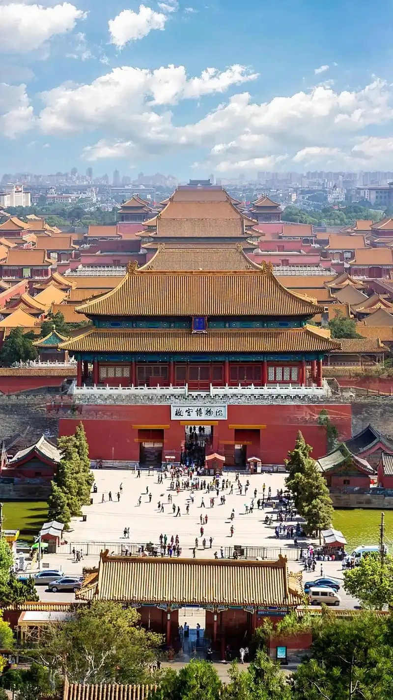 天影楼台上下涵,金碧辉煌紫禁城,四方宫墙万重门,见证故宫就是紫禁城