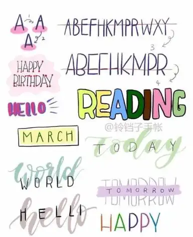 有哪些花体字手抄报手抄报版面设计图