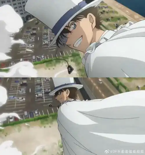 名侦探柯南##怪盗基德 哥的脸没错过