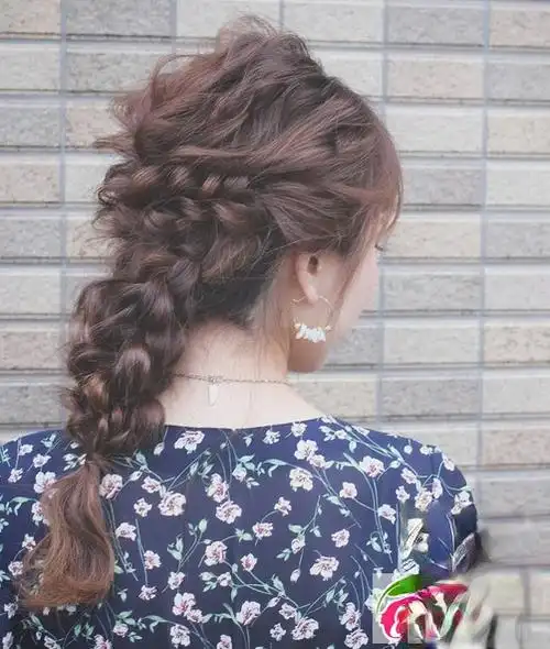 【图】长发编发图片大全 优雅法式编发马尾辫合集_时尚发型_发藏网