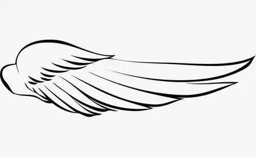 一对翅膀简笔画一对翅膀简笔画恶魔