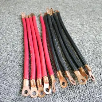 路诚途电动车电瓶线10平纯铜加粗延长线72v96v电摩串联改装铅酸电池线