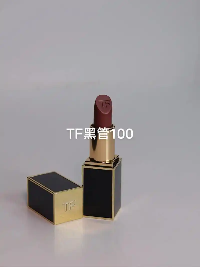 口红.tf黑管100,上唇质地不干不油很有质感偏棕调的奶茶色 - 抖音