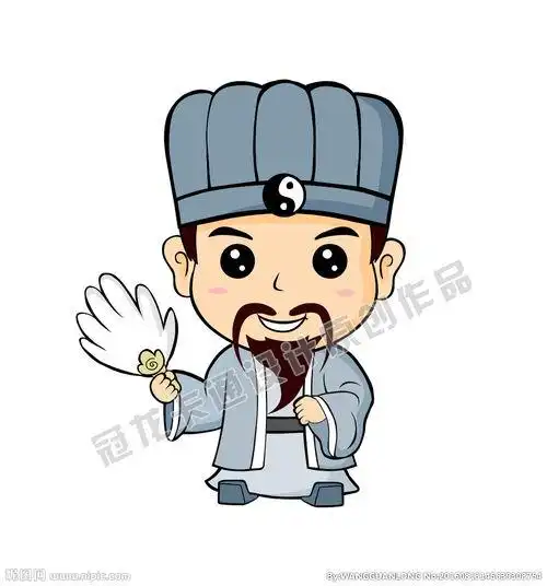 英雄三国名将传说之汉室名将诸葛亮简笔画有颜色诸葛亮q版简笔画图片