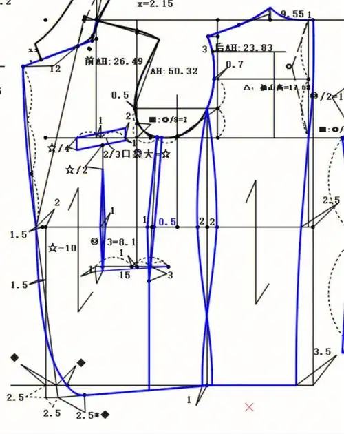 男西装结构制图
