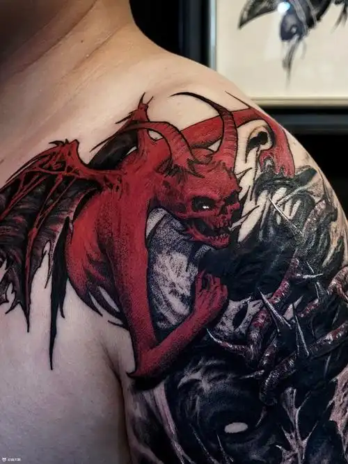 骷髅恶魔纹身图案大全 - 纹身大咖