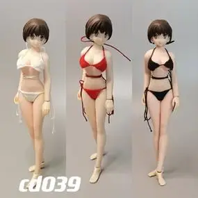 cdtoys cd039 1/12女包胶素体比基尼泳衣1:12女兵人服装 现货