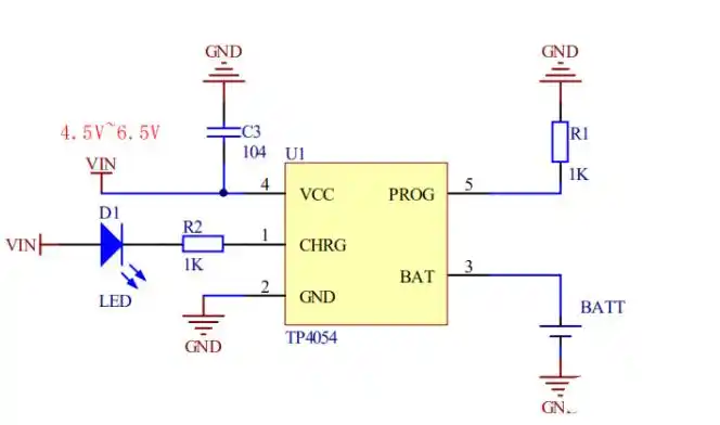 tp4054充电管理芯片,是一款适合单节锂电池