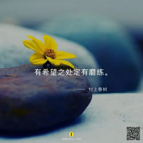 有希望之处必有磨练