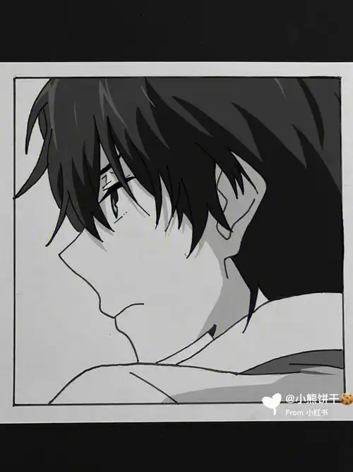 手绘|折木奉太郎 「附线稿过程」