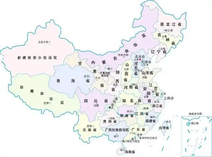 求中国地图简版 , 大图,高清最好 , 只要省名和省会名