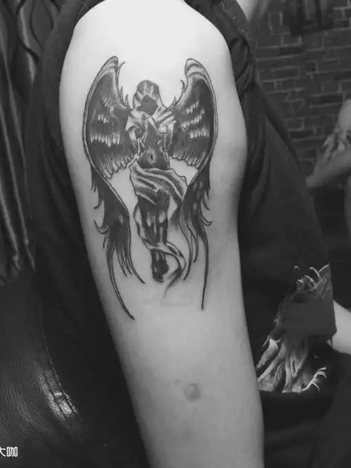 天使_纹身图案手稿图片_阿陶的纹身作品集