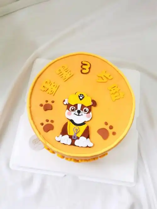 汪汪队翻糖装饰蛋糕