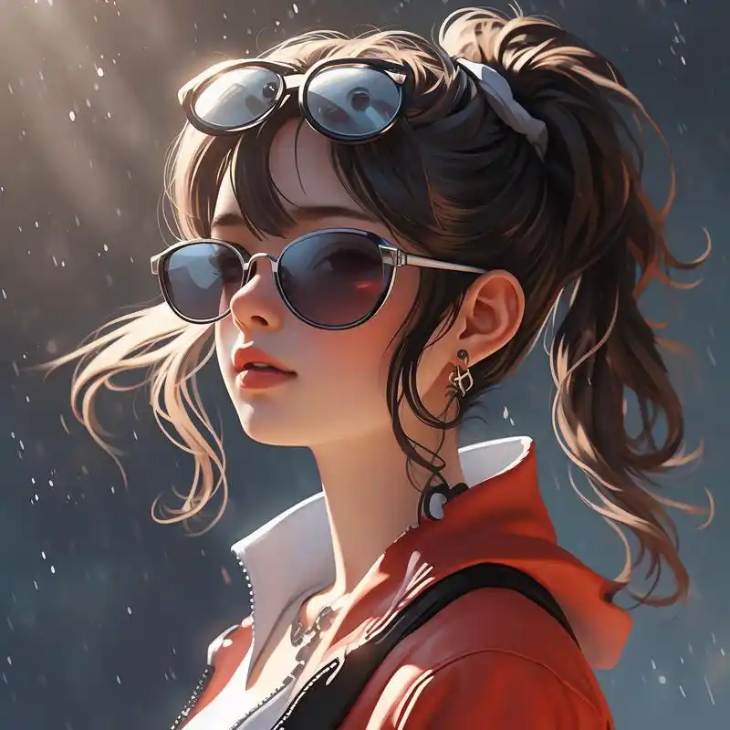 墨镜女生头像,高冷又霸气 墨镜一戴,谁都不爱,超酷女生头像,高级有