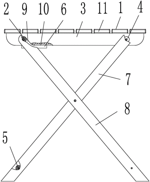休闲折叠桌的制作方法