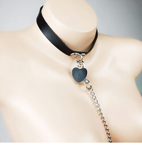 520礼物 情趣项圈sm道具惩罚调教用具颈圈脖套牵引狗链choker 猫爪拍