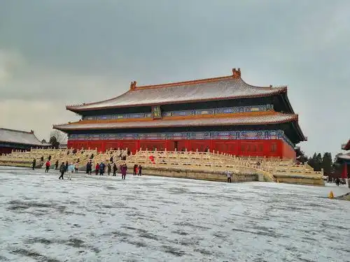 北京太庙雪景