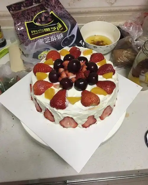北京-淡茶的香味-betsy做的水果奶油【生日蛋糕】