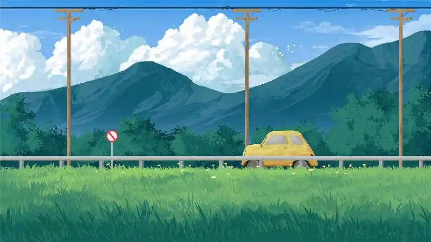 小清新二次元手绘高清桌面壁纸