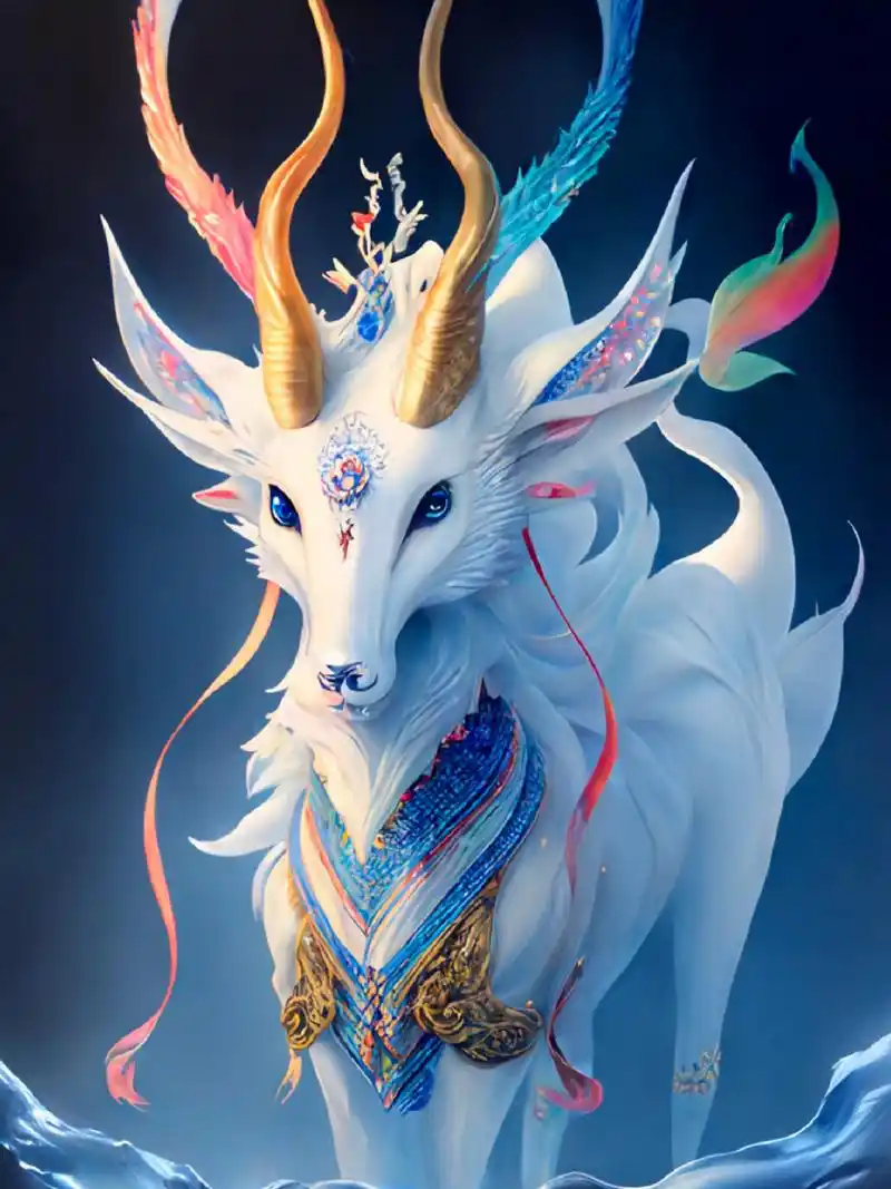 封神榜坐骑系列～四不像!吉祥如意 ai绘画系列更新!