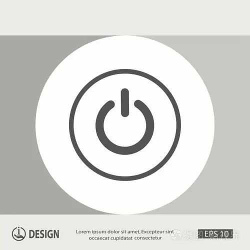 象形文的电源图标插画-正版商用图片1n0e23-摄图新视界