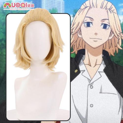 东京卍复仇者/重生之道 佐野万次郎cos假发金色背头动漫cos假毛