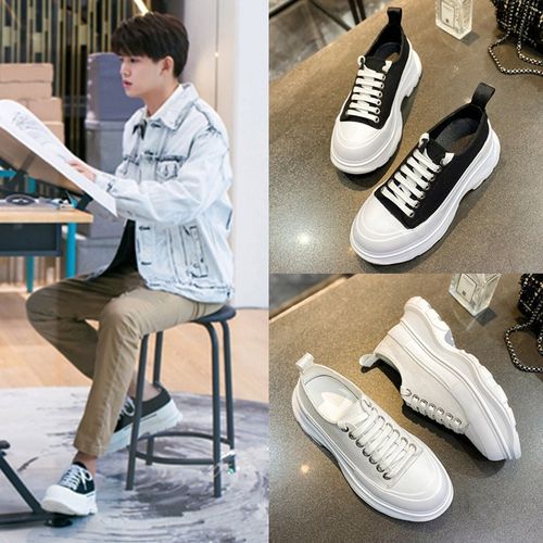 乌鸦小姐与蜥蜴先生邢菲姜小宁顾川任嘉伦同款厚底松糕鞋休闲鞋男