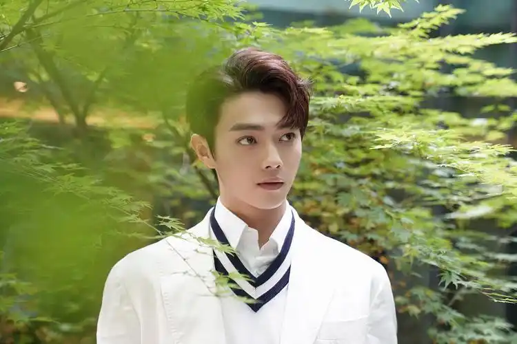 许凯学院风穿搭变身校草温润如玉阳光下轮廓立体精致帅气十足