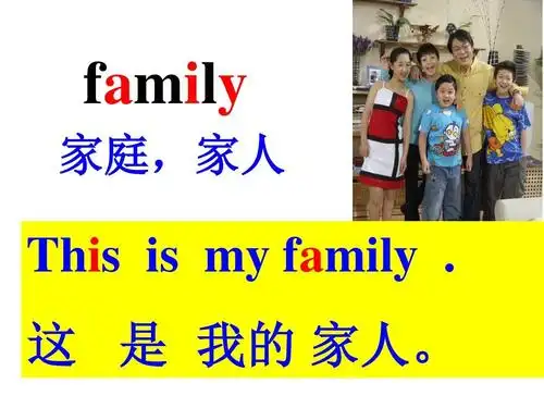湘少版英语三上《unit 5 this is my family》公开课课件ppt