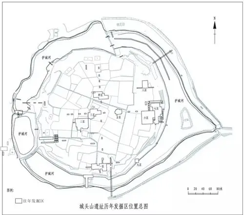 澧阳平原遗址分布图城头山古城历经两千载的兴盛,繁华与没落,最终在