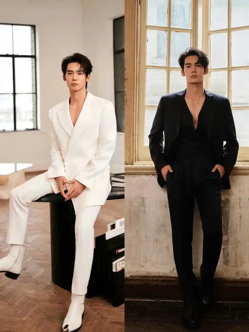 黑白西装这组照片太戳我了,双生即视感#西装杀 #于适 #一眼 - 抖音