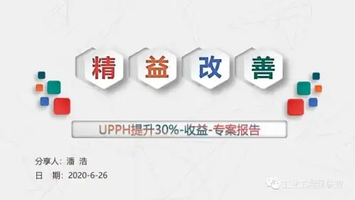 标杆学习精益改善专案报告upph提升30