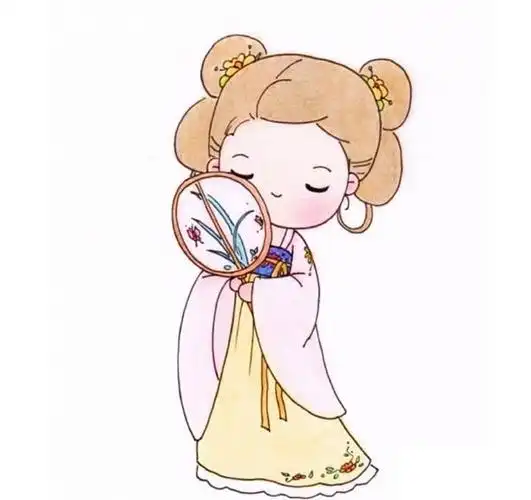 古代少女古代女子简笔画怎么画步骤教程