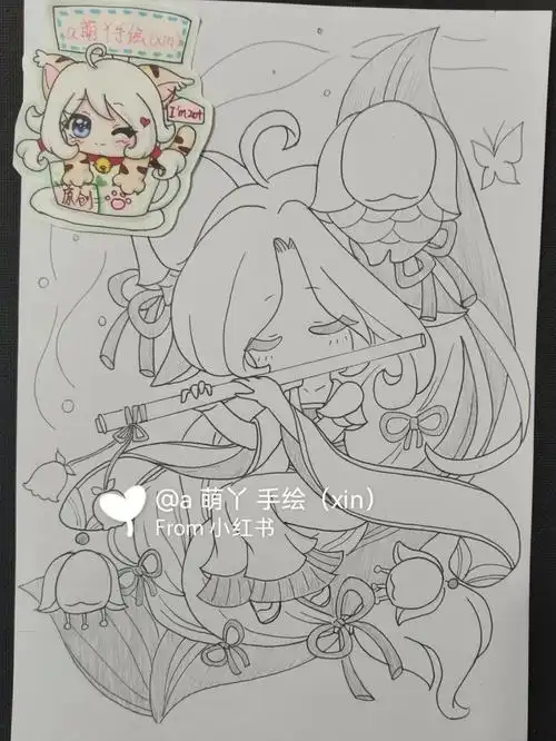 十二星座天蝎座原创手绘动漫简笔画画的日常