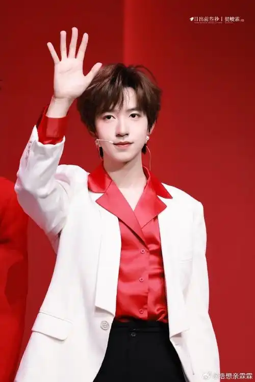 贺峻霖现场可爱三连拍