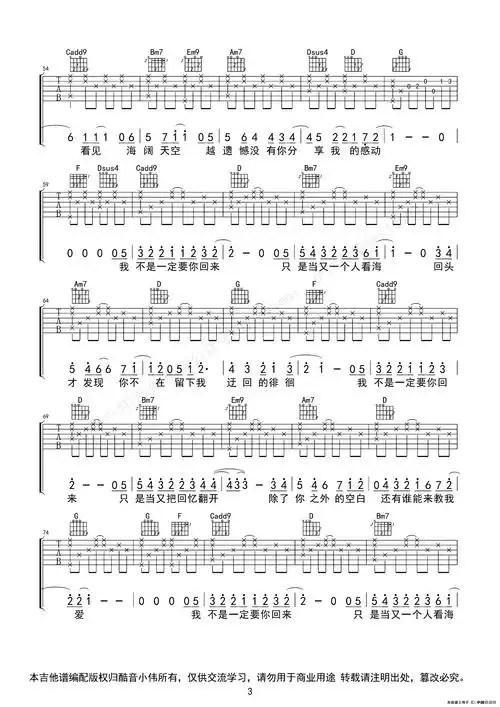 失落沙洲酷音小伟编谱