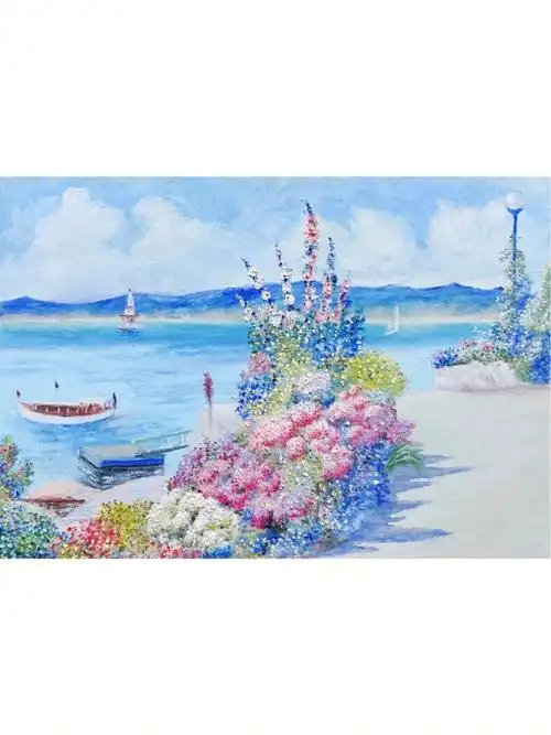 油画棒风景画临摹大师作品附步骤图