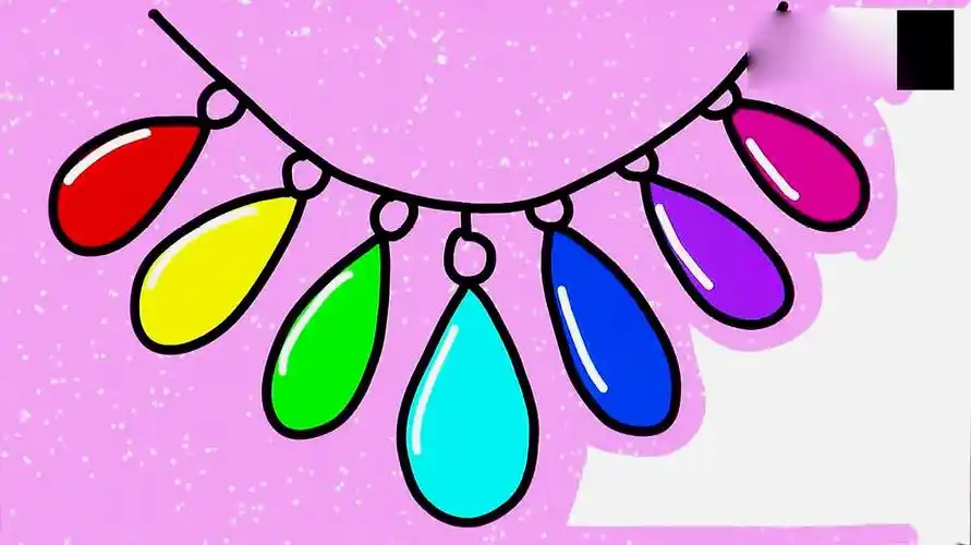 项链简笔画怎么画