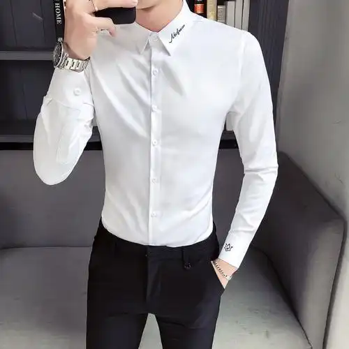 西装宝卵忖衫嗳衣寸衣饱绒戎村男加衬衫西服白衬衫衬衫