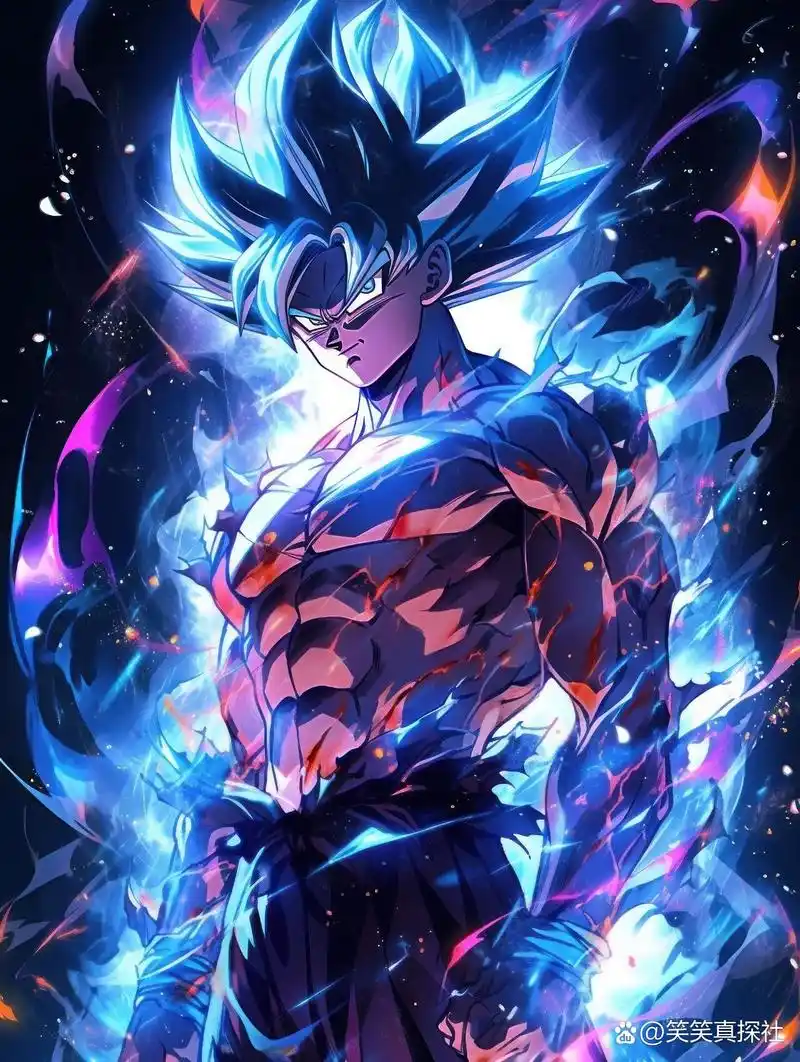 七龙珠-悟空 超级赛亚人 战斗状态的悟空不得不说非常帅