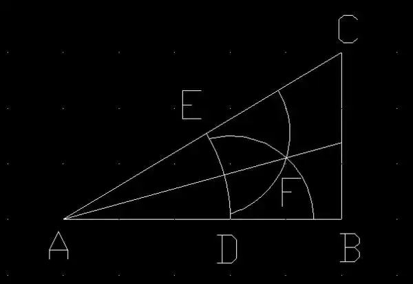 直角 锐角 钝角三角形的角平分线线怎么画