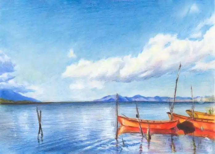 彩铅风景画简单彩铅风景画简单初学者