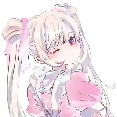 粉色系软妹头像今天的小姐姐有点可爱